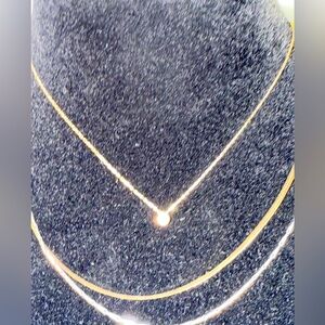 14K Solid Gold Solo Diamond Necklace